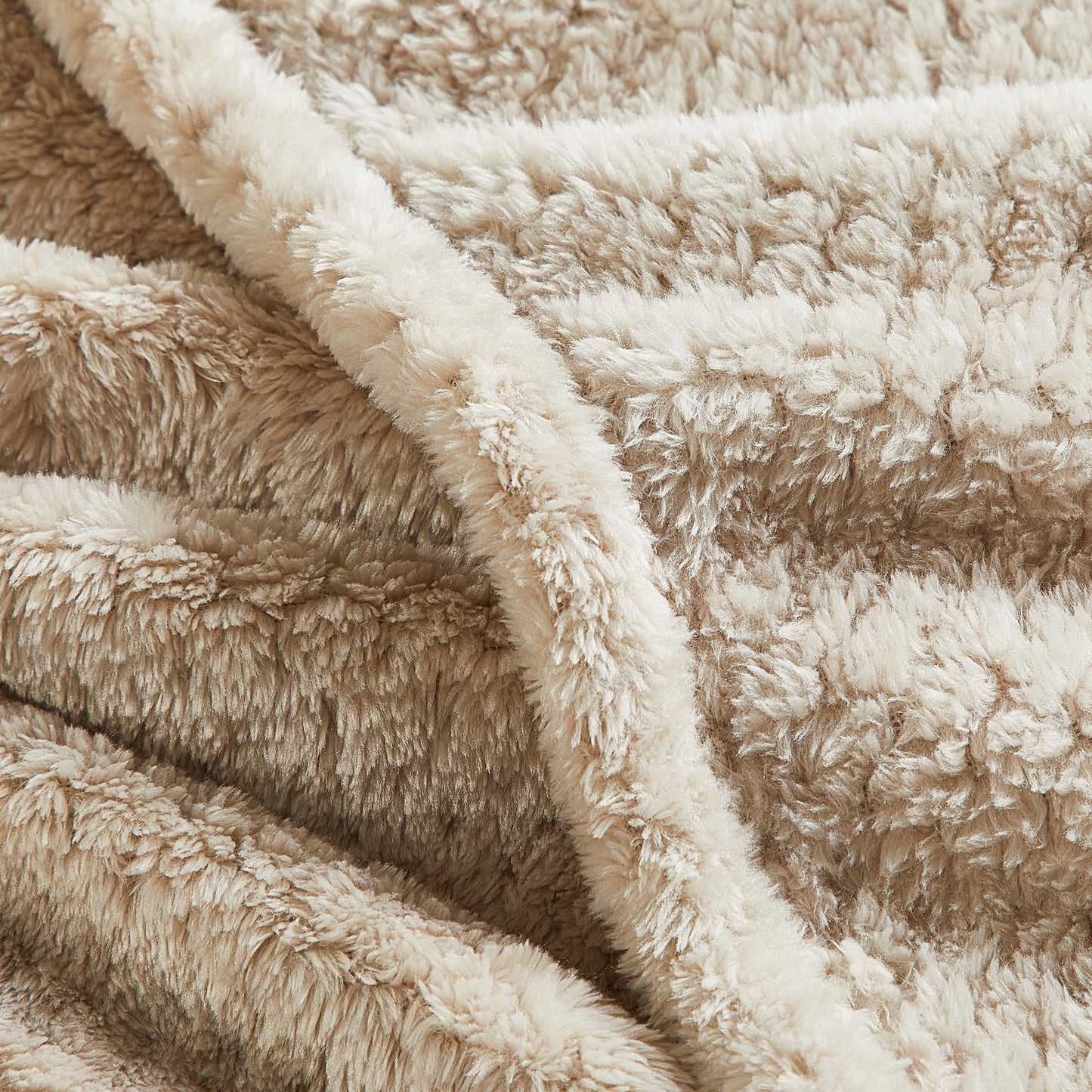 Classic Textured Fleece Blanket - Linen