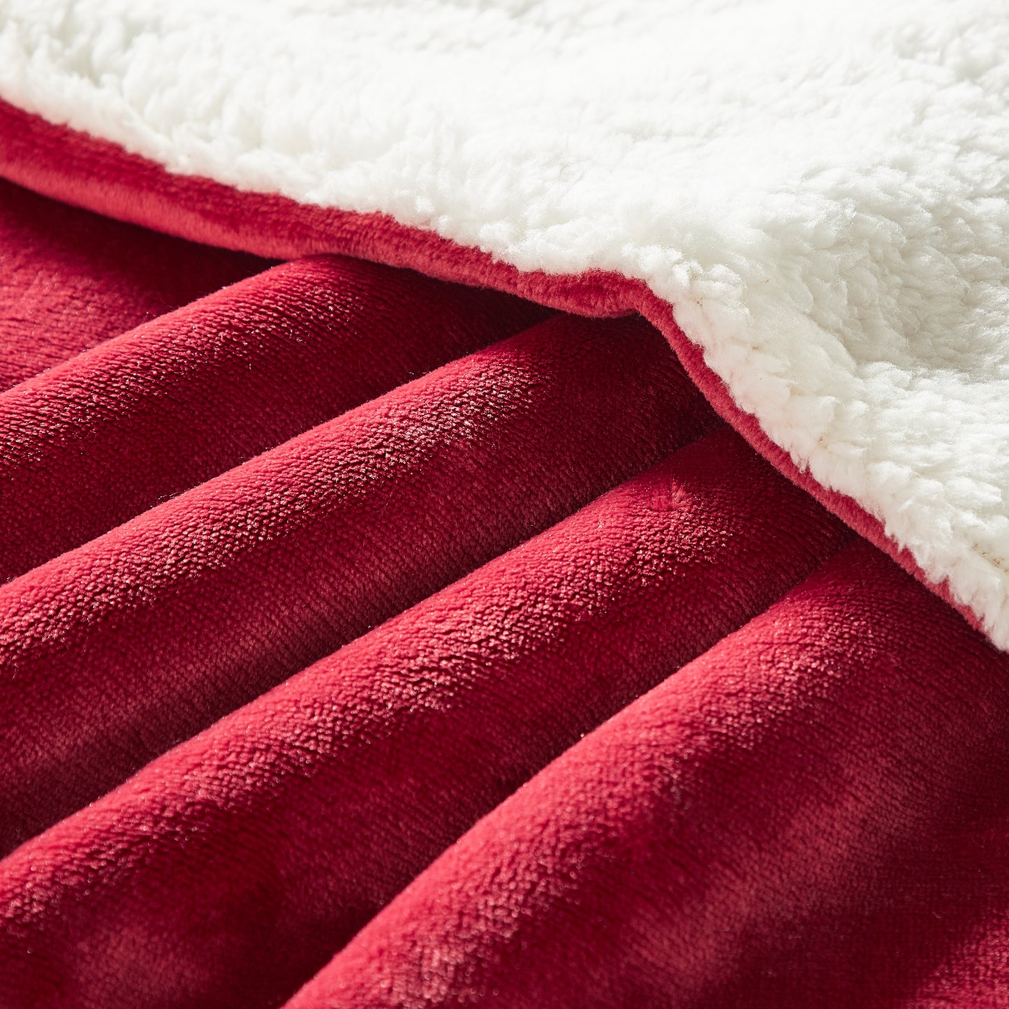 Classic Sherpa Throw - Merlot