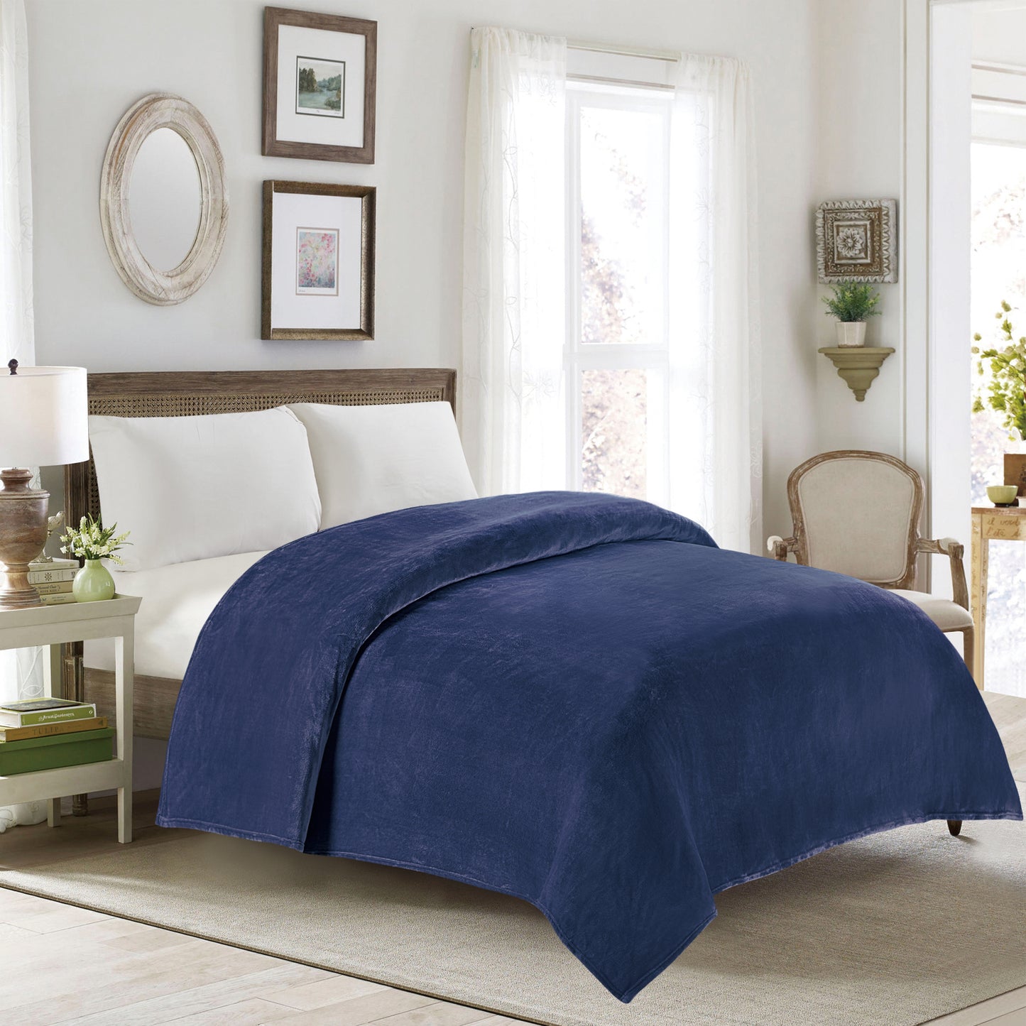 Classic Solid Fleece Blanket - Midnight