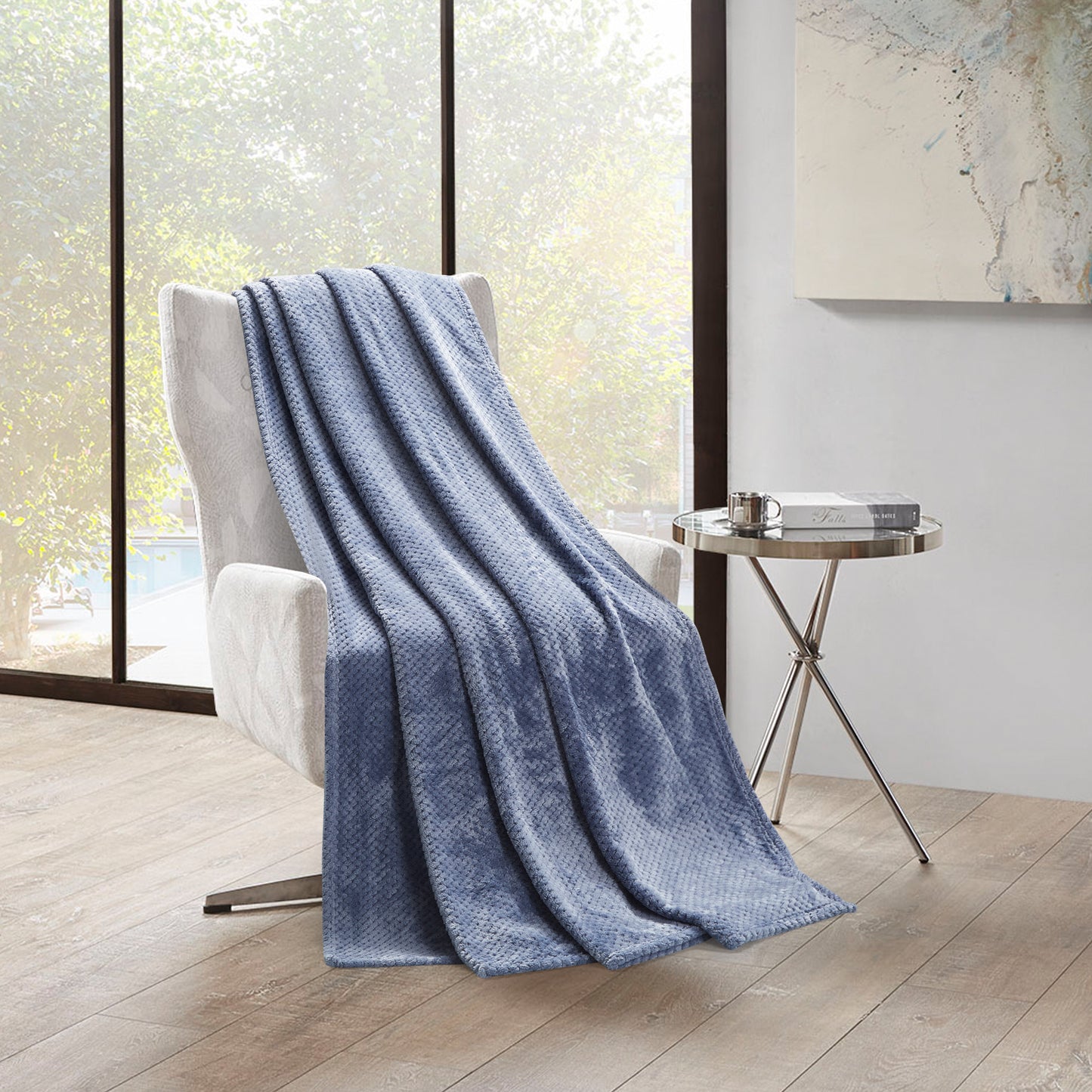 350 Series Classic Textured Blanket - Slate