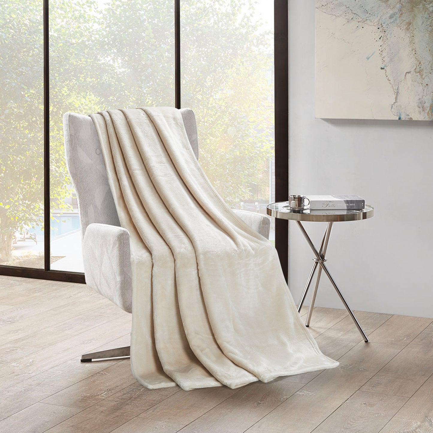 500 Series Solid Ultra Plush Blanket - Bisque