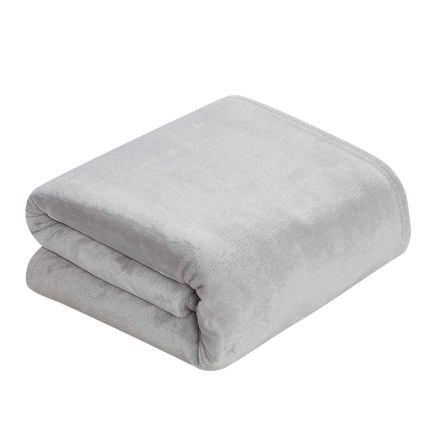 Classic Solid Fleece Blanket - Silver