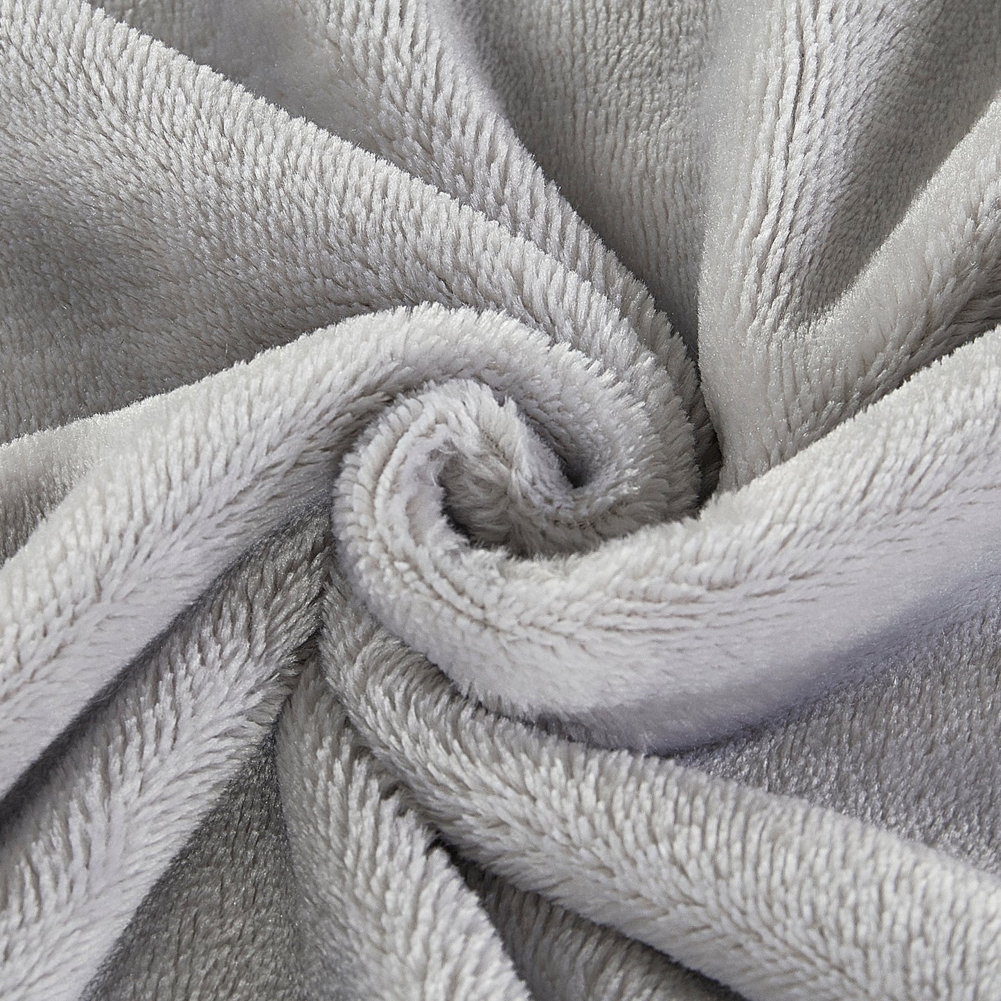 Classic Solid Fleece Blanket - Silver