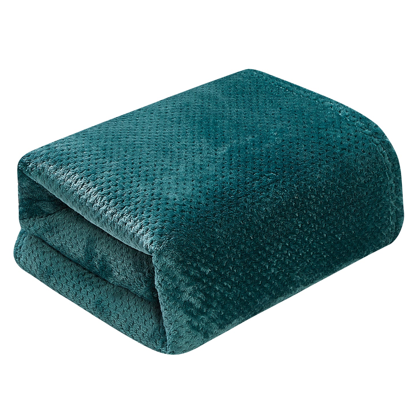 Classic Textured Fleece Blanket - Teal