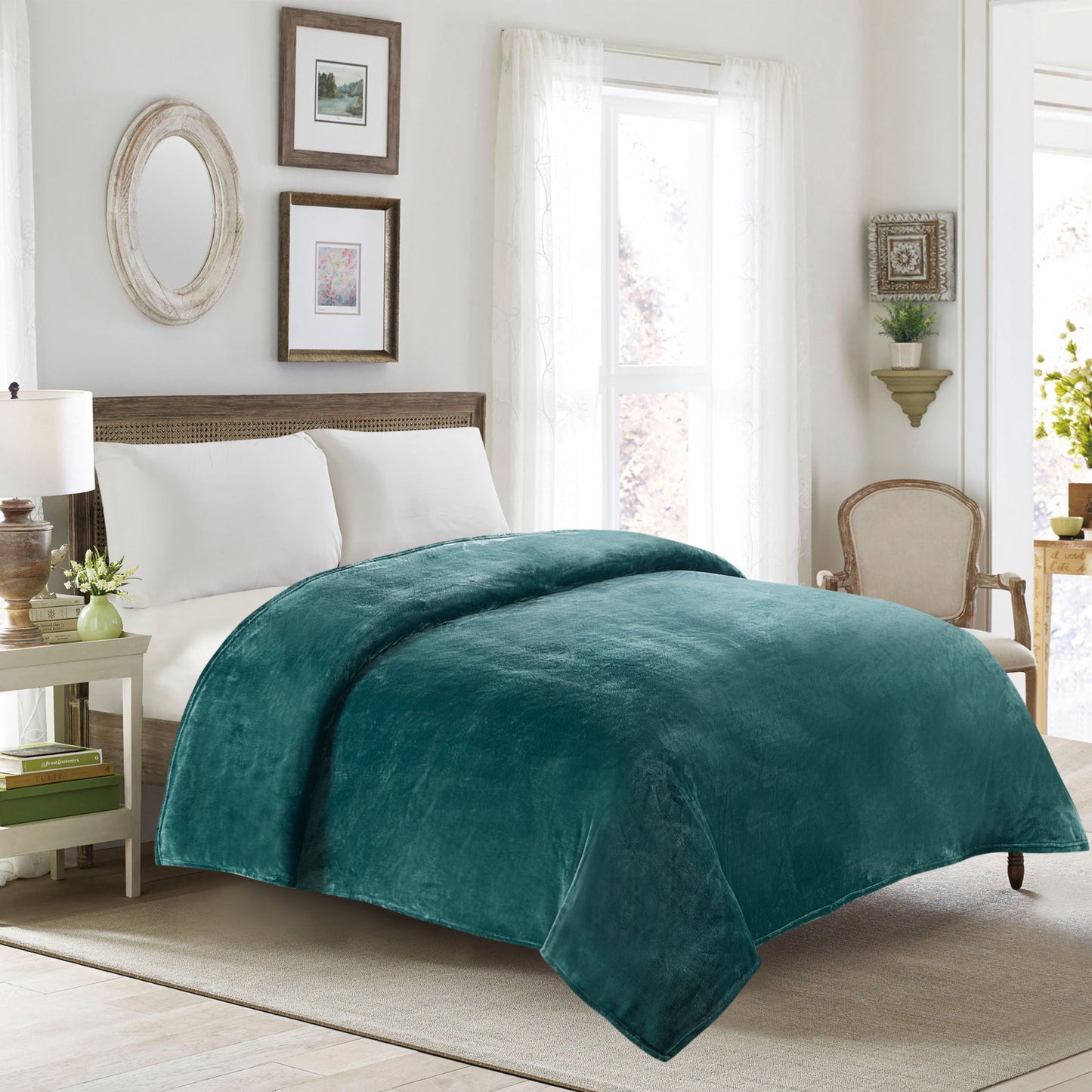 Classic Solid Fleece Blanket - Teal