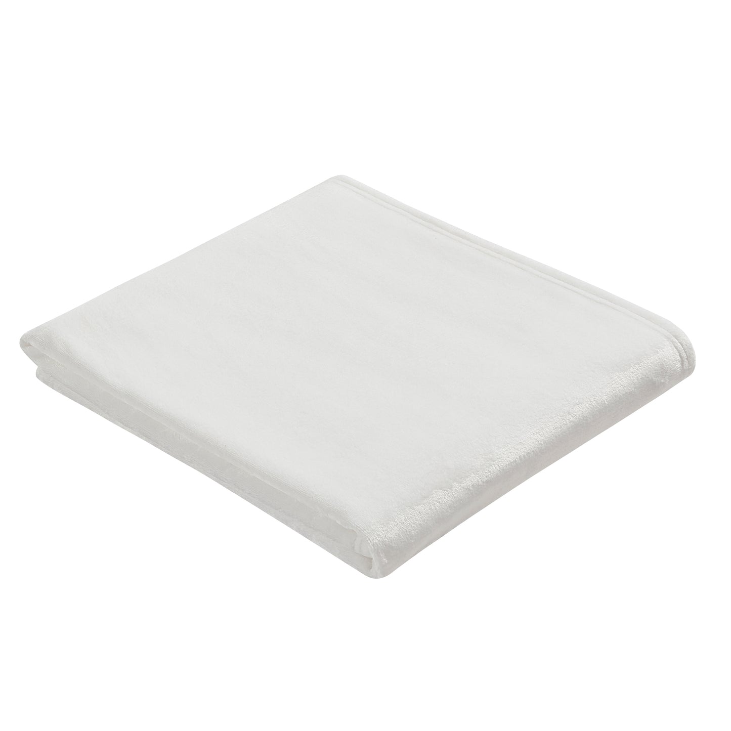 Classic Solid Fleece Throw - White