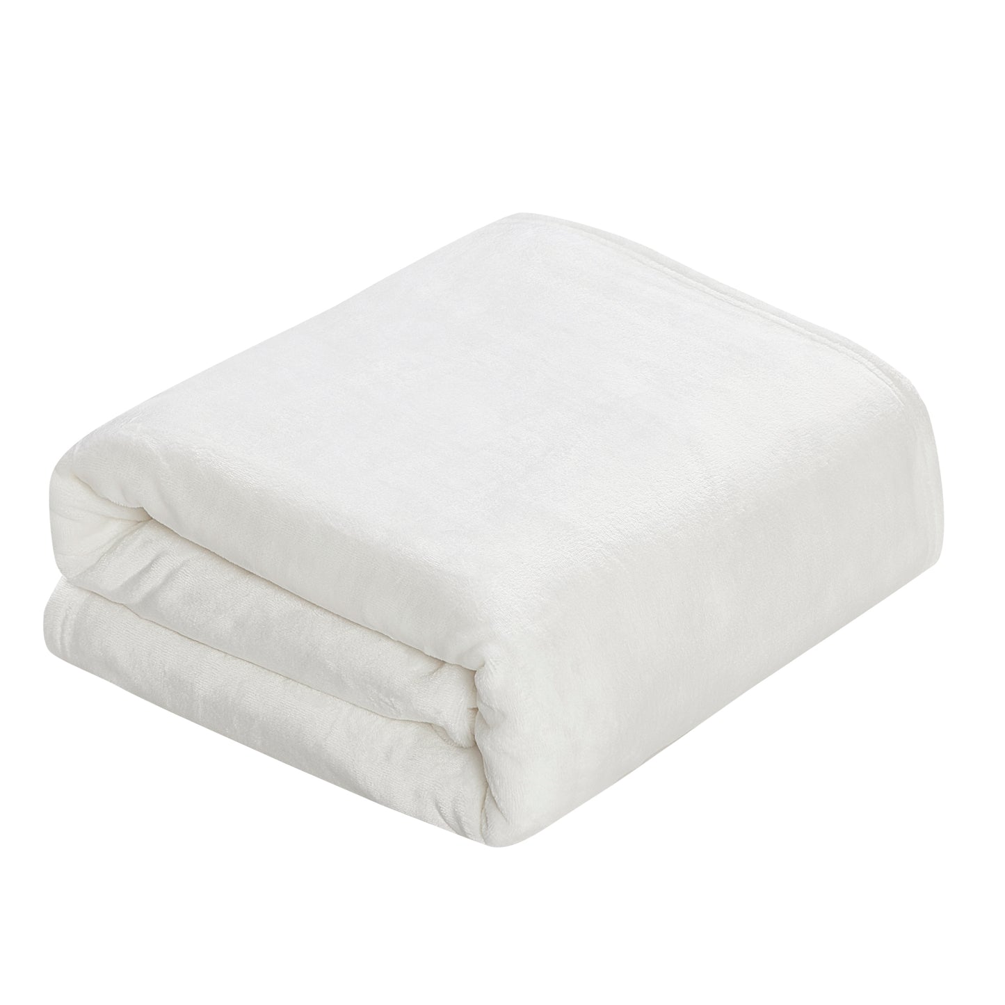 Classic Solid Fleece Blanket - White