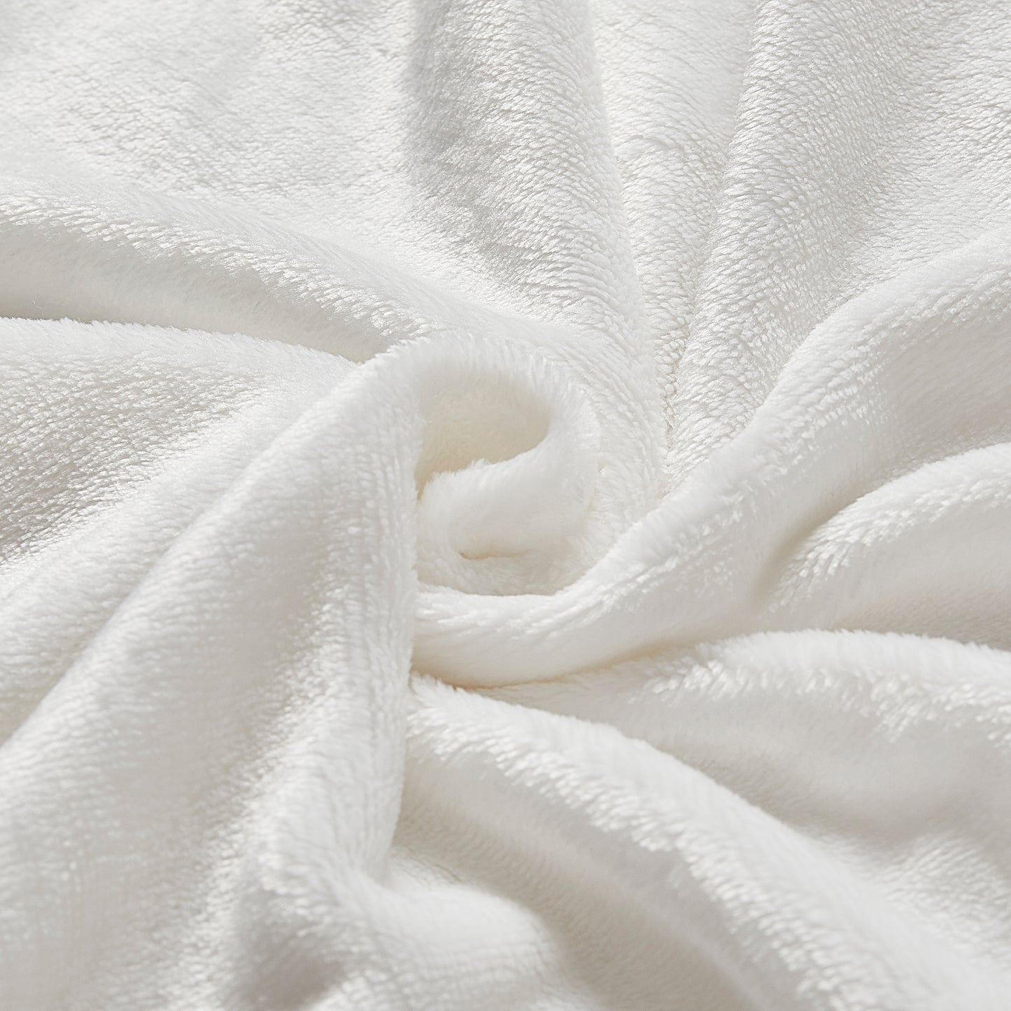 Classic Solid Fleece Blanket - White