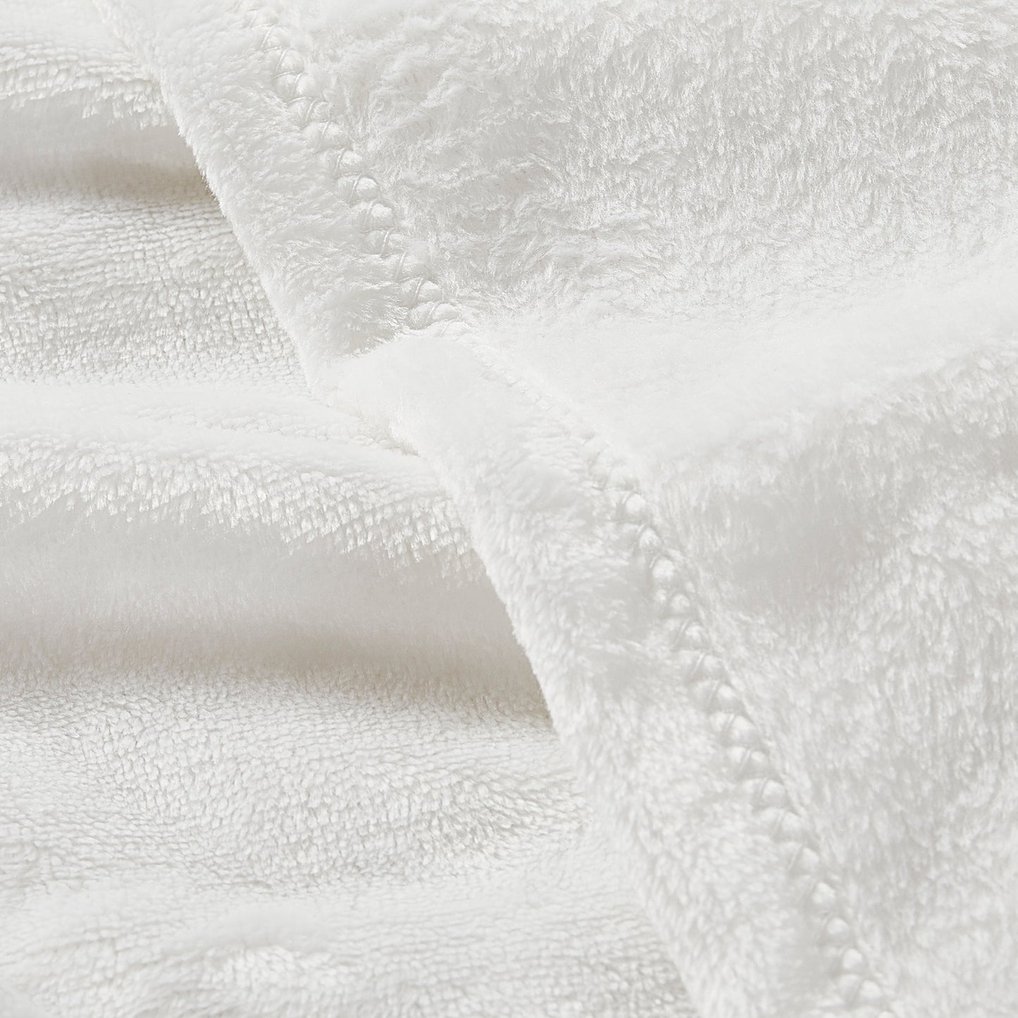 Classic Solid Fleece Blanket - White
