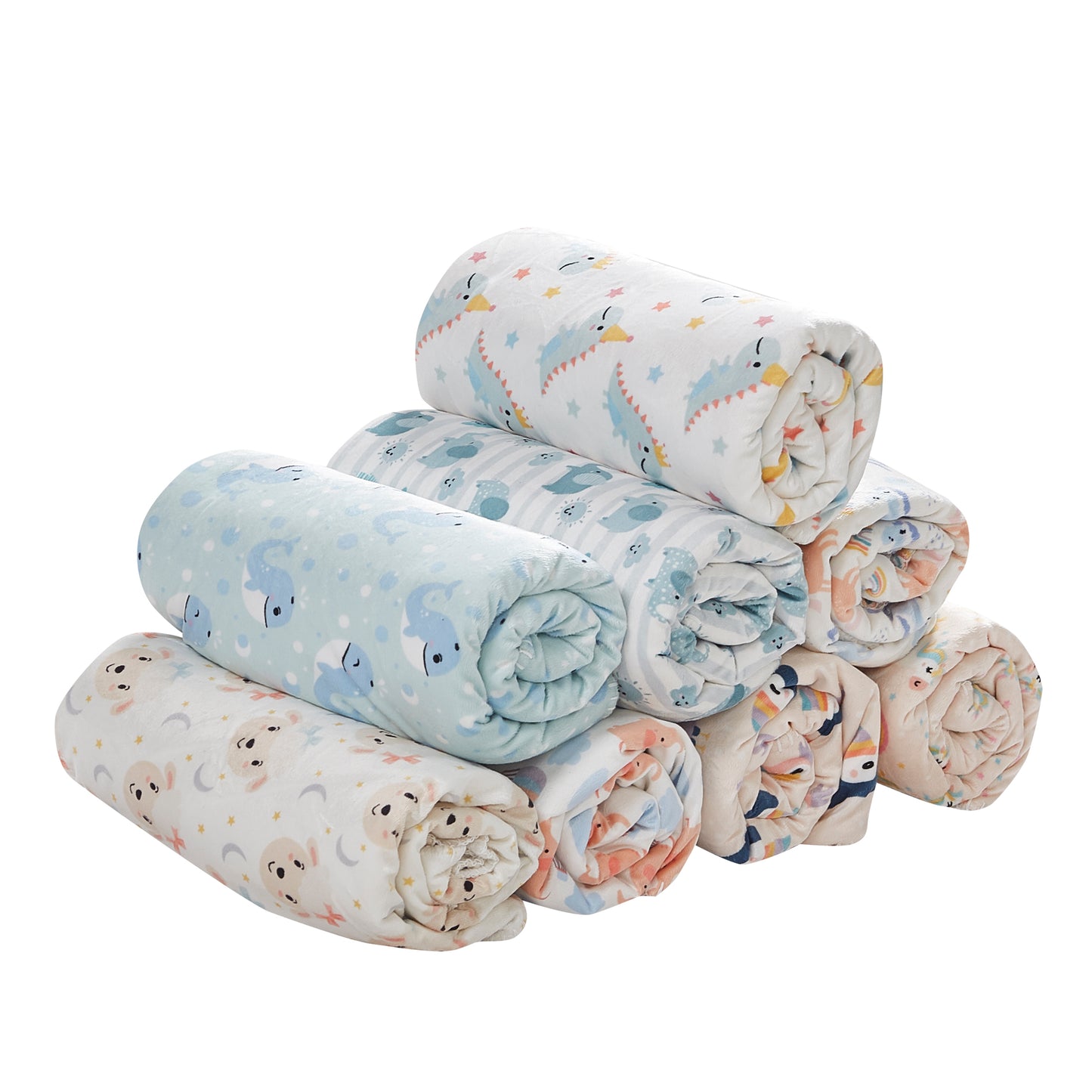 Mon Lapin by Thesis Print Mink Baby Blanket - Elephant