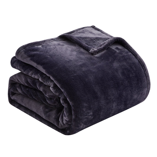 500 Series Solid Ultra Plush Blanket - Midnight