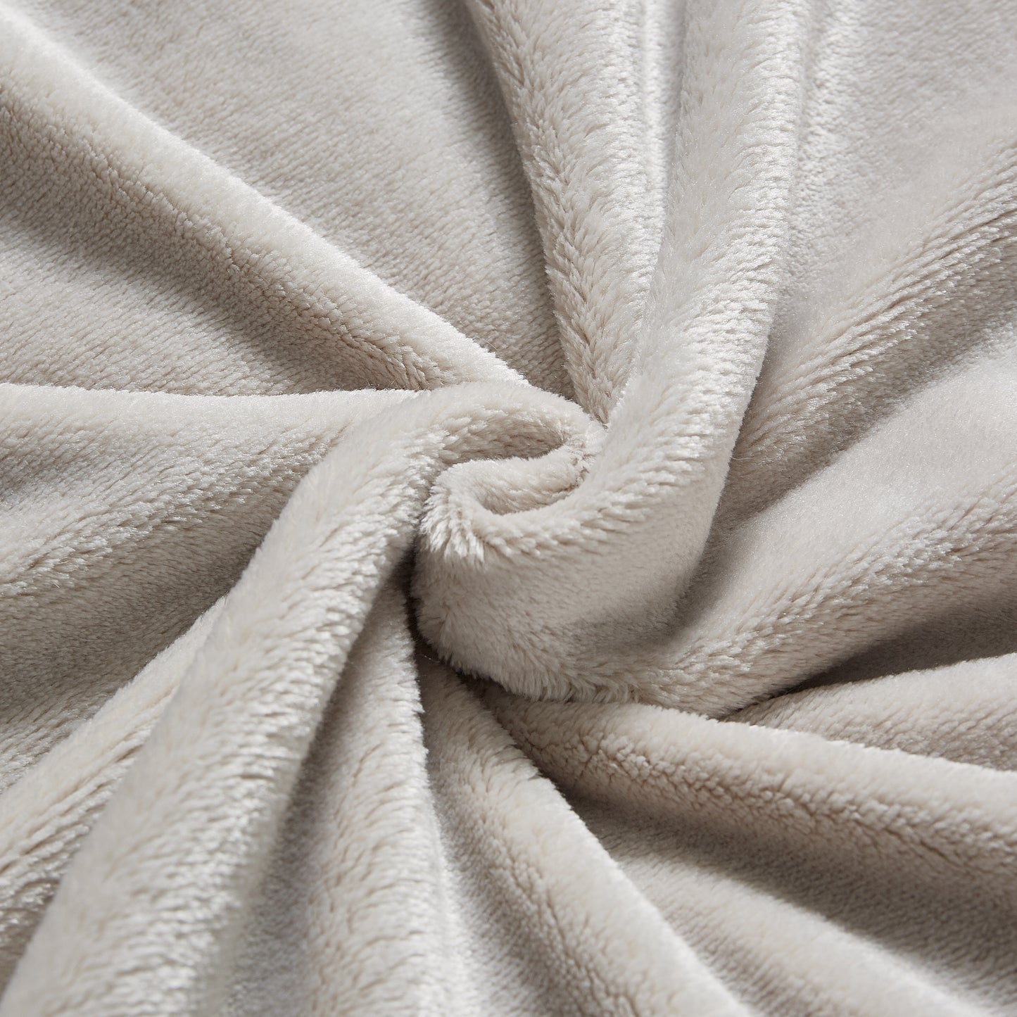 400 Series Solid Plush Blanket - Stone