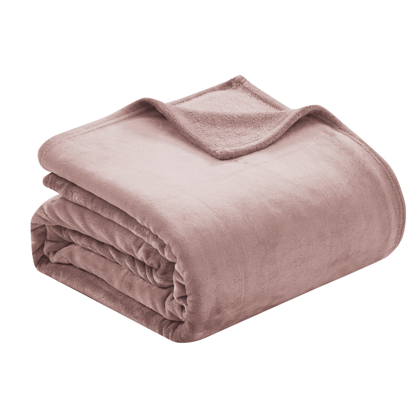 400 Series Solid Plush Blanket - Mauve