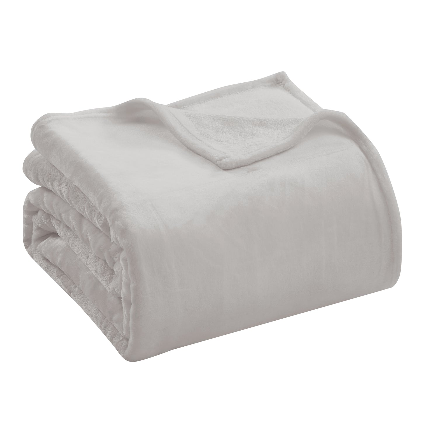 400 Series Solid Plush Blanket - Stone