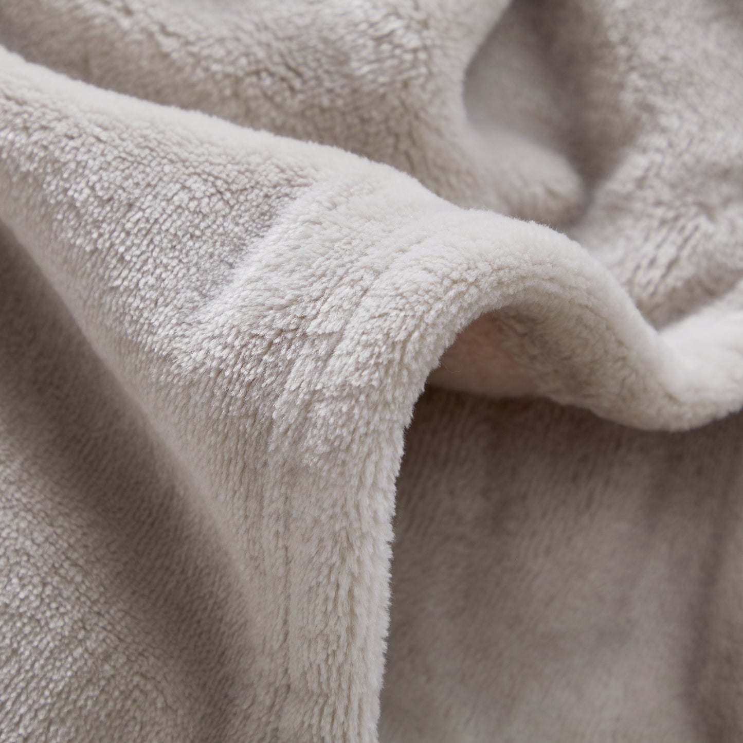 400 Series Solid Plush Blanket - Stone