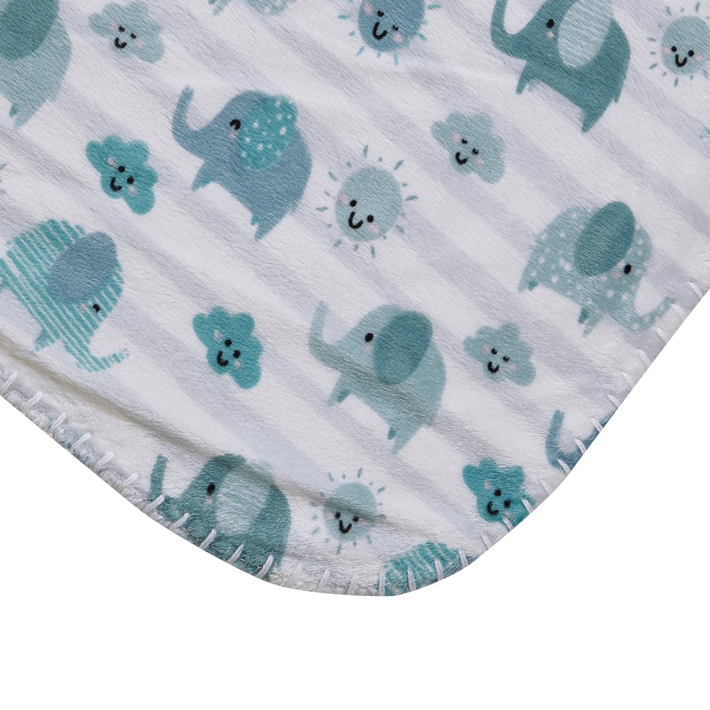 Mon Lapin by Thesis Print Mink Baby Blanket - Elephant