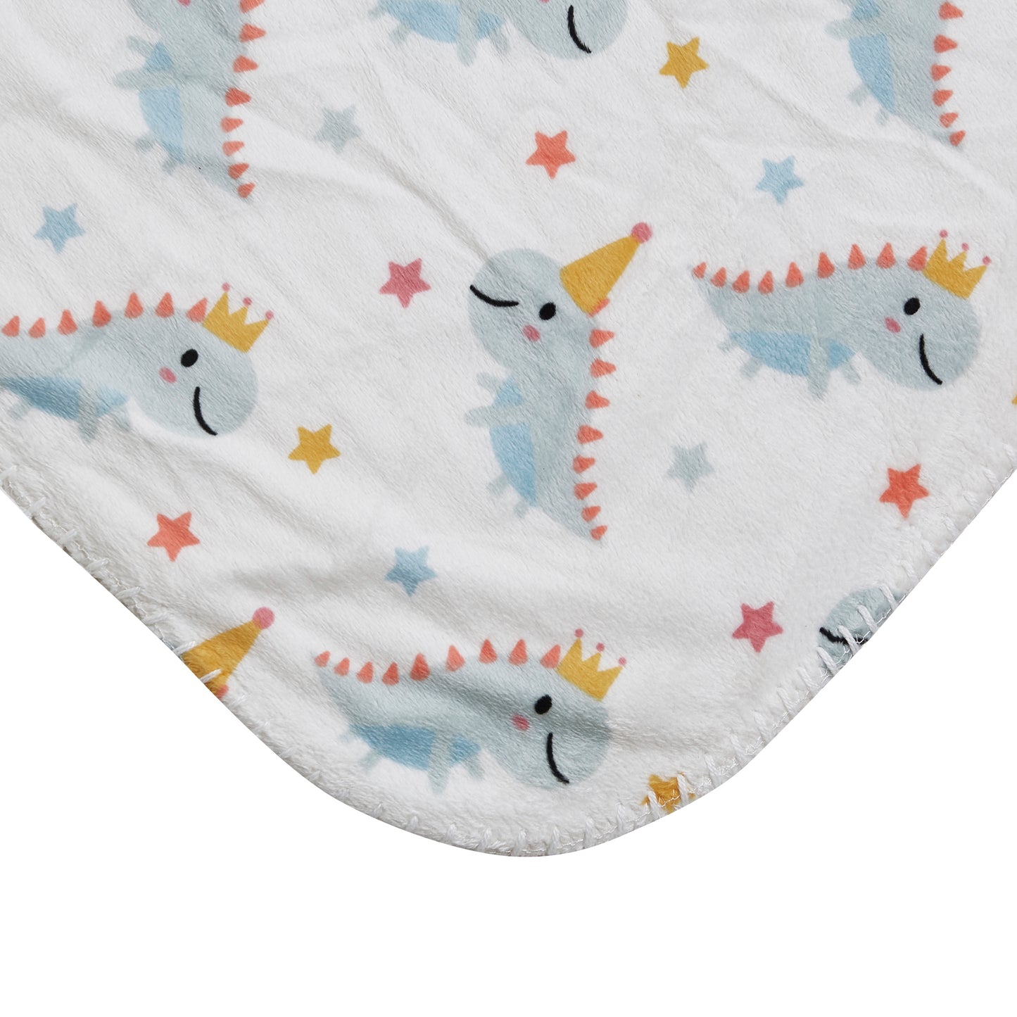 Mon Lapin by Thesis Print Mink Baby Blanket - Dinosaur