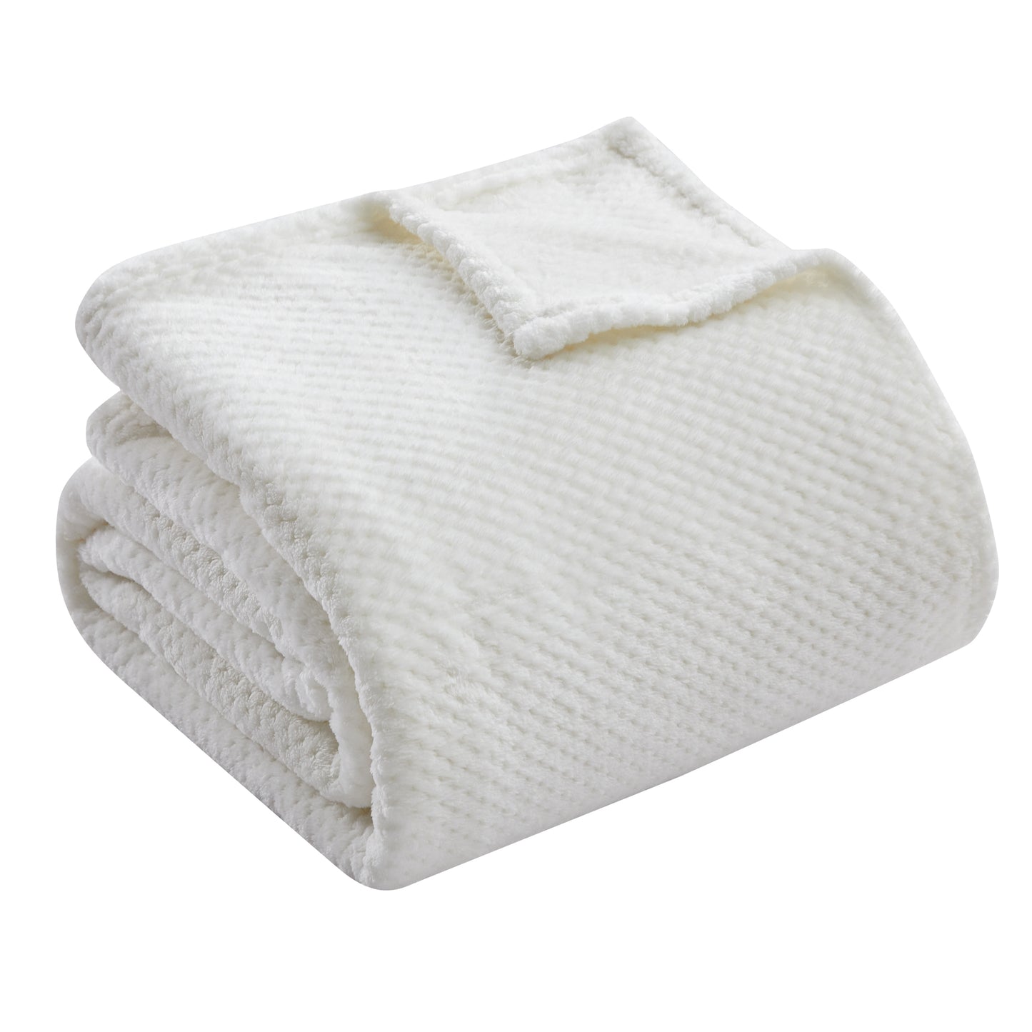 350 Series Classic Textured Blanket - White