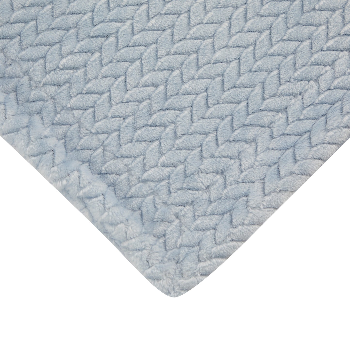 Mon Lapin by Thesis Textured Weave Embossed Baby Blanket - Powder