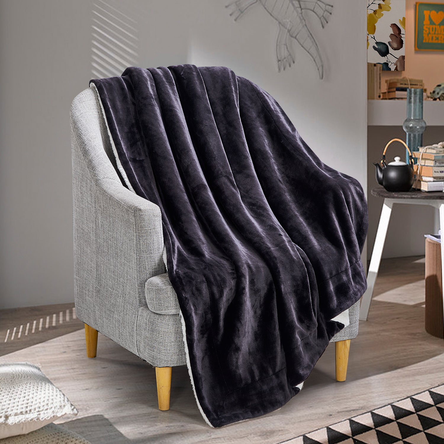 Classic sherpa throw clearance