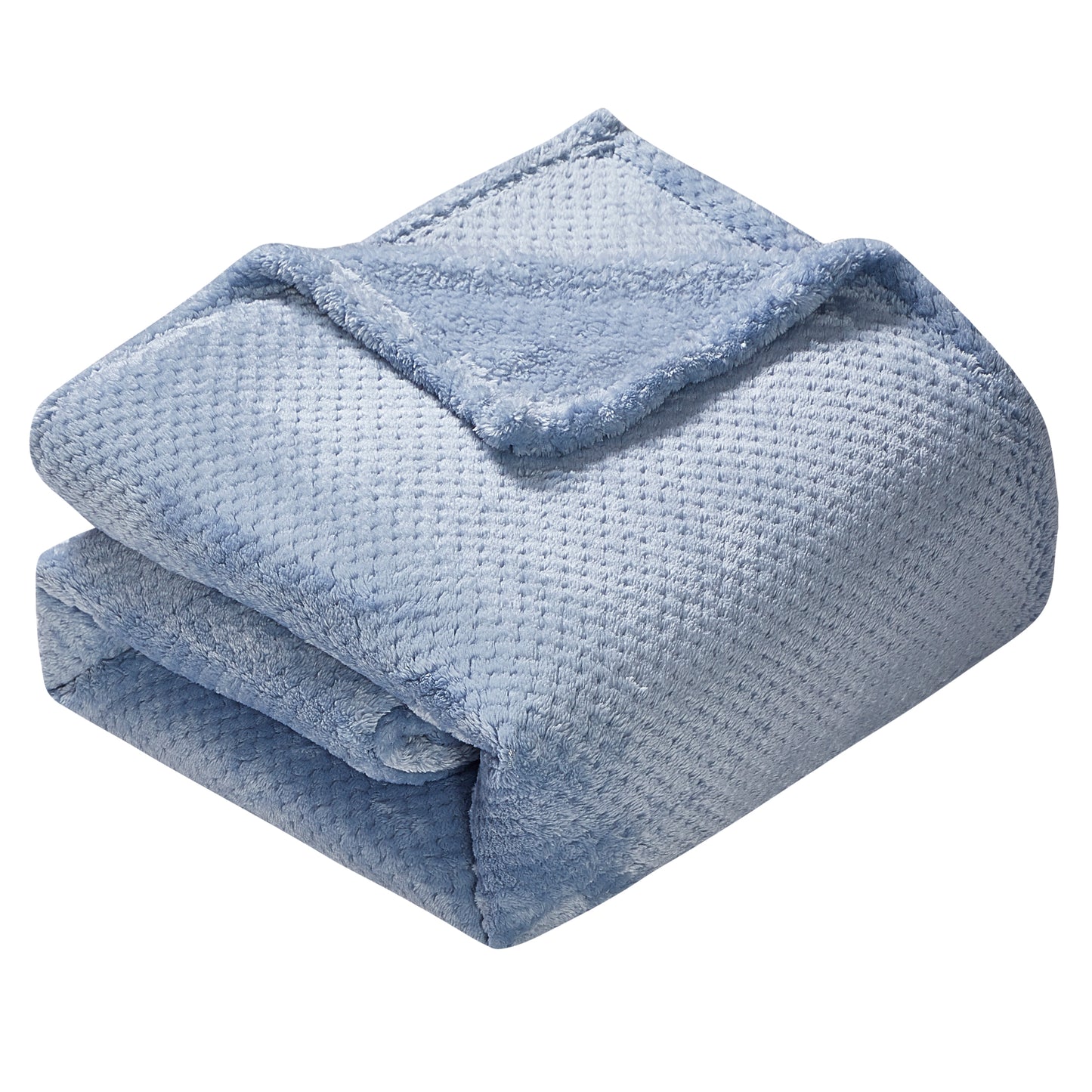 Classic Textured Fleece Blanket - Chambray