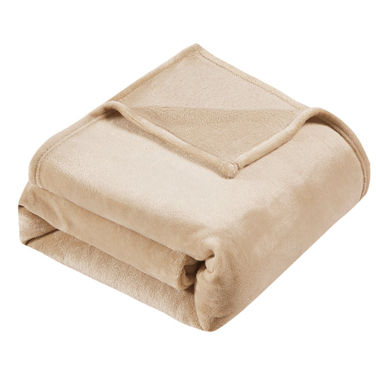 Classic Solid Fleece Blanket - Linen