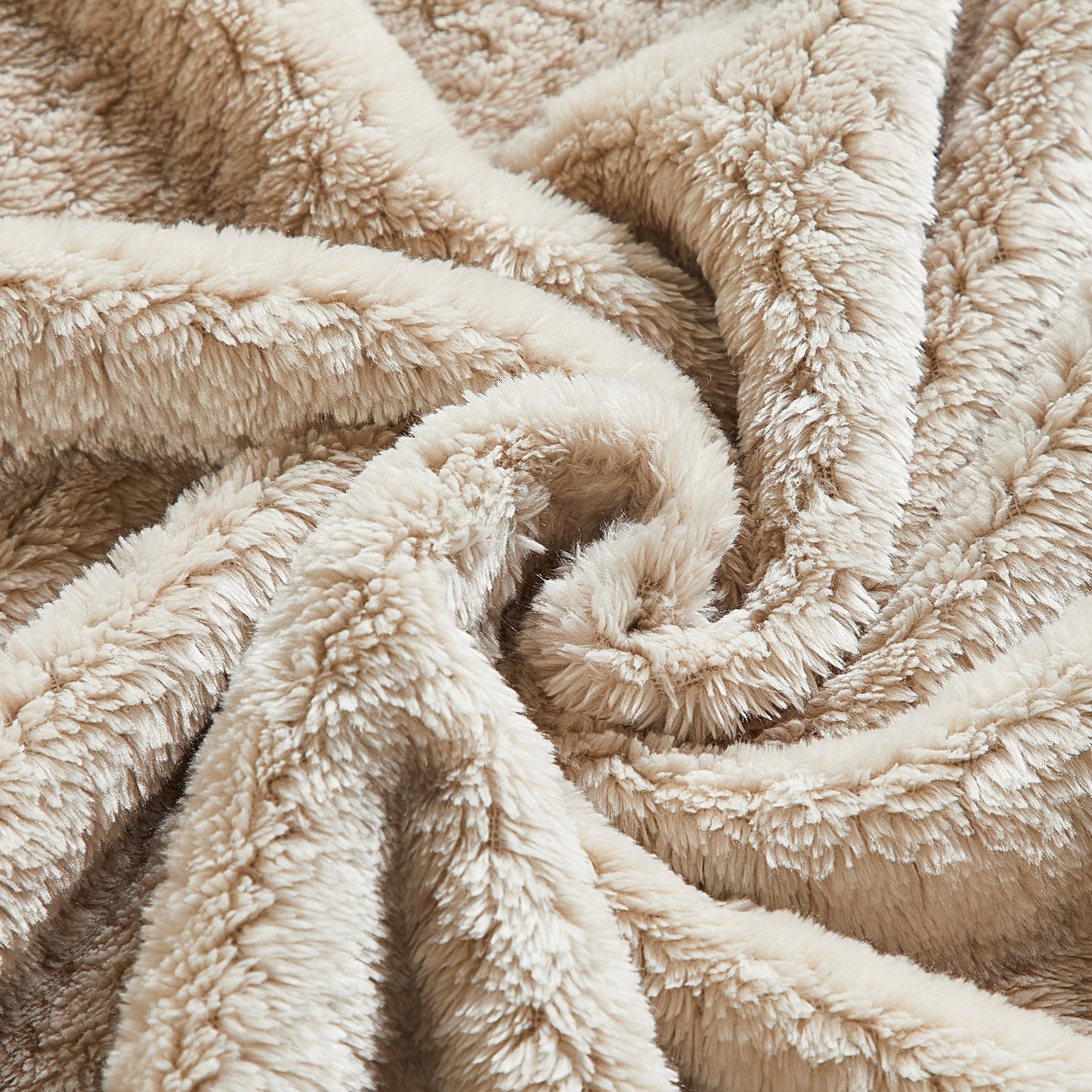 Classic Textured Fleece Throw - Linen