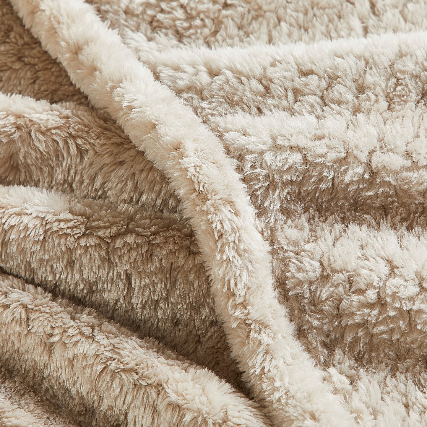 Classic Textured Fleece Blanket - Linen