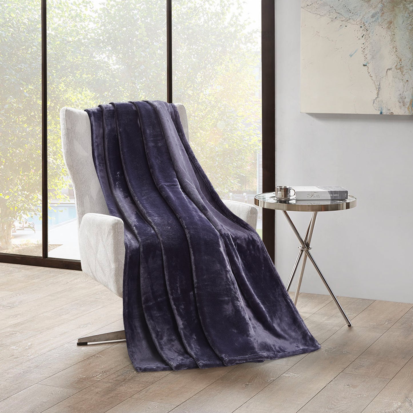 500 Series Solid Ultra Plush Blanket - Midnight