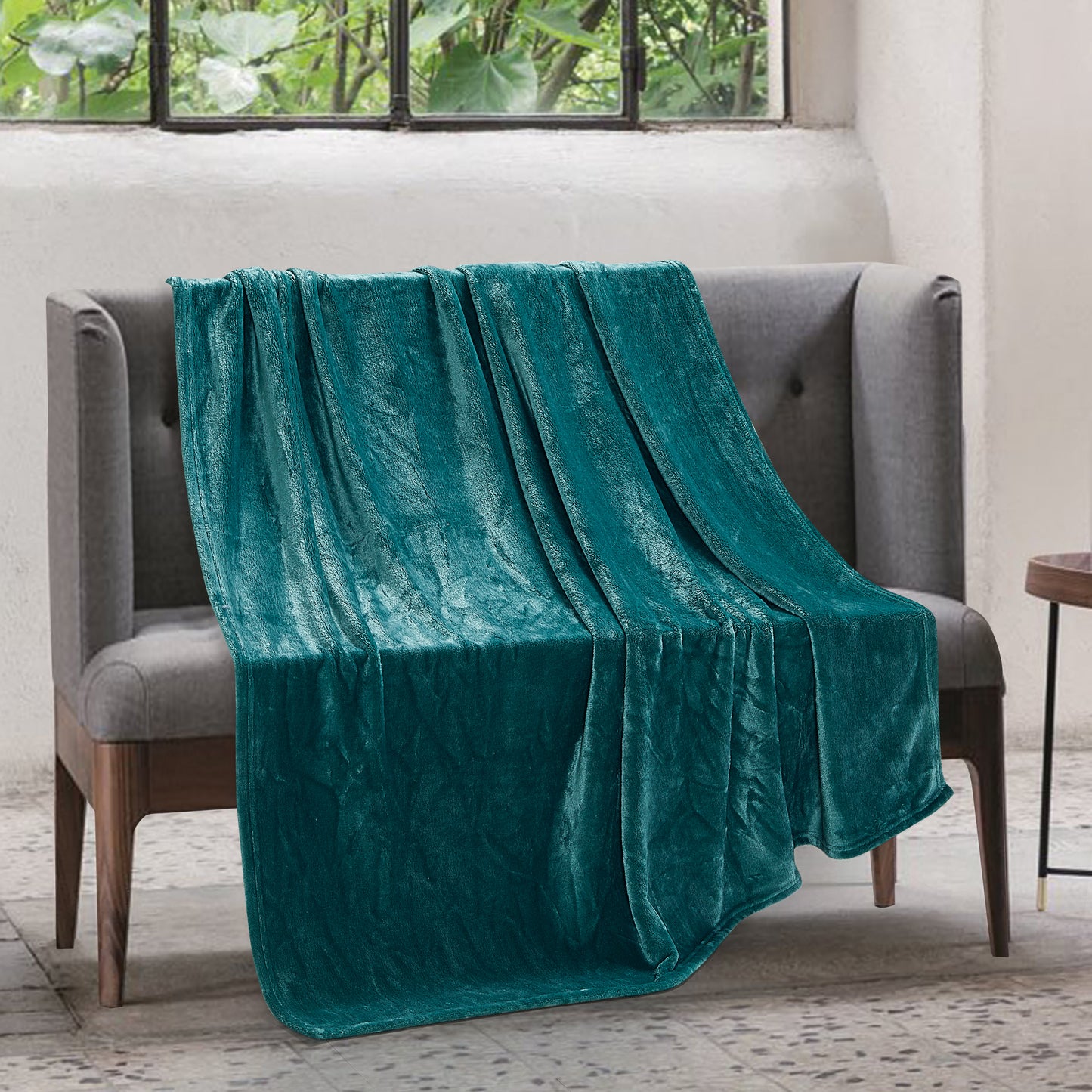 Classic Solid Fleece Blanket - Teal